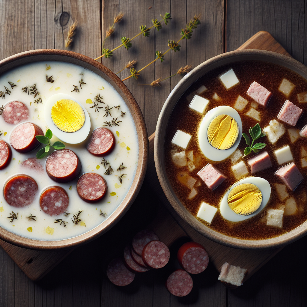 Barszcz biały a żur – jakie są różnice?